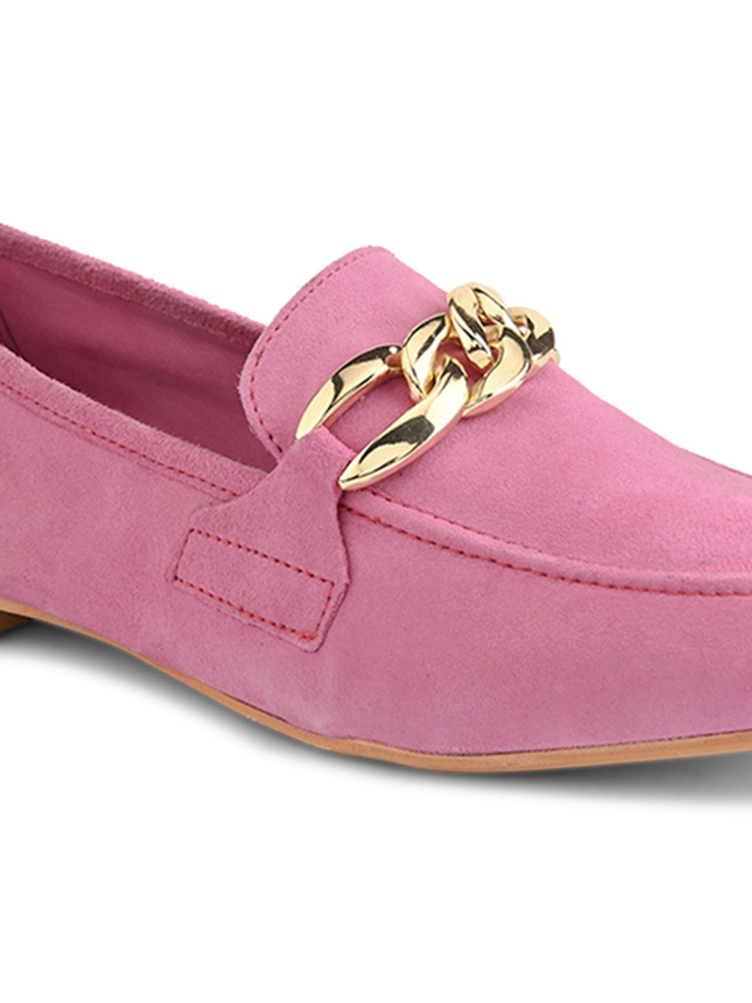 Casual Fusia Leather Ballerinas