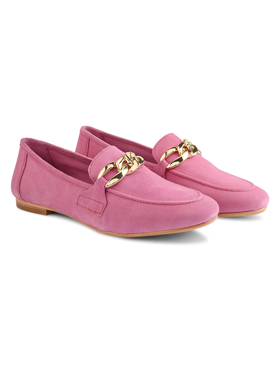 Lässige Ballerinas aus Fusia-Leder für Damen