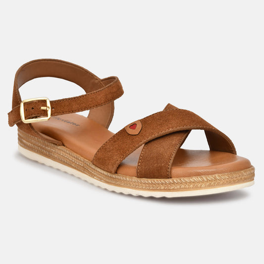 Tan Genuine Leather Sandals