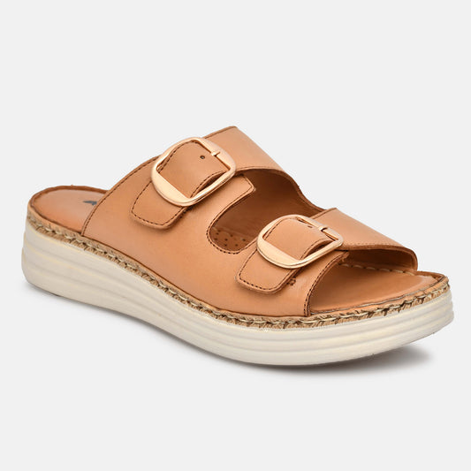 Tan Genuine Leather Sandals