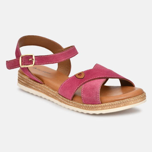 Fuxia Genuine Leather Sandals