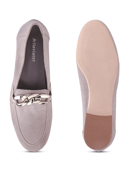 Casual Liliac Leather Ballerinas