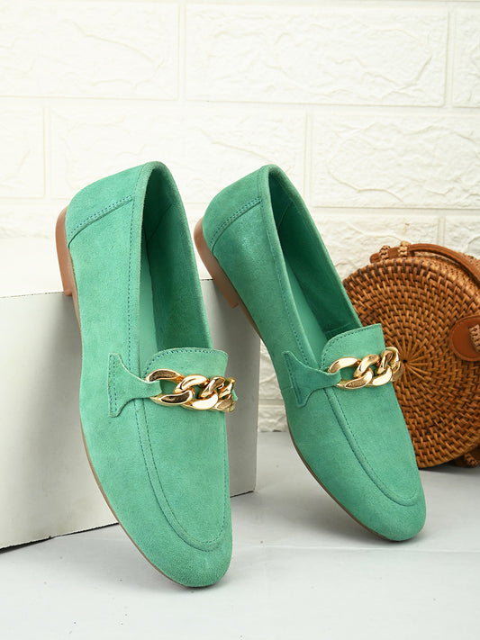 Casual Sky Leather Ballerinas